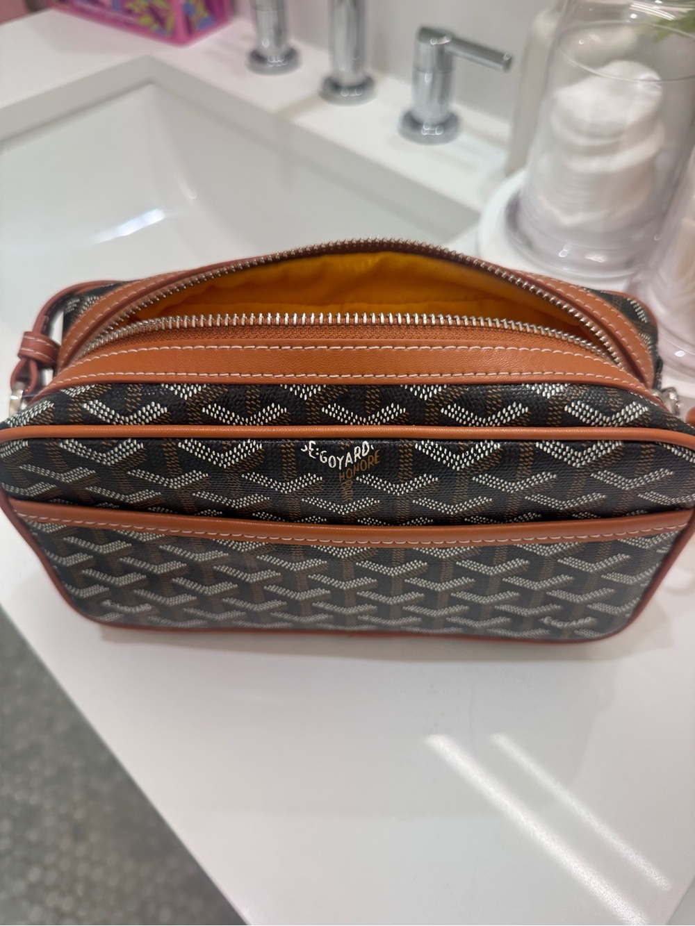 Brown and Black crossbody bag